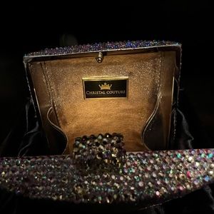 Ombré crystal evening bag